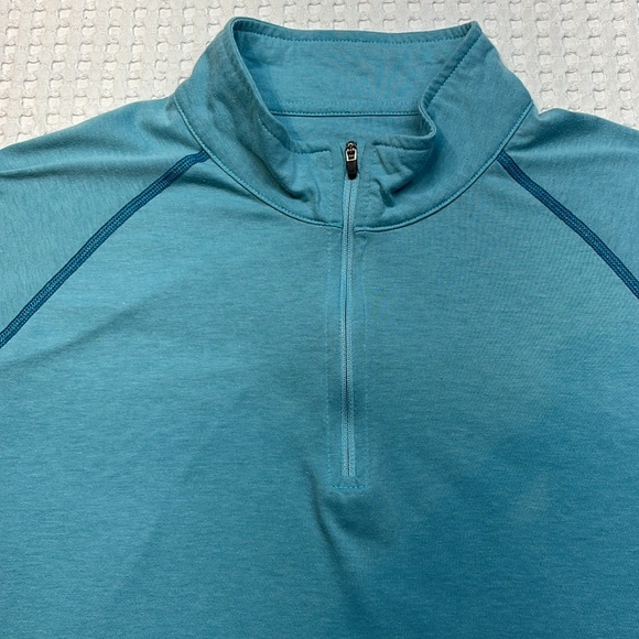 Orvis Men’s Extra Large 1/4 Zip Long Sleeve Pullover Shirt Pre Owned - Picture 2 of 8